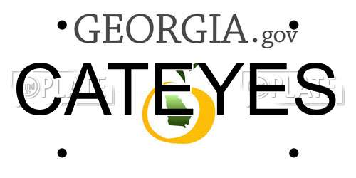 CATEYES Georgia License Plate