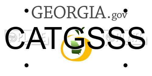 CATGSSS Georgia License Plate