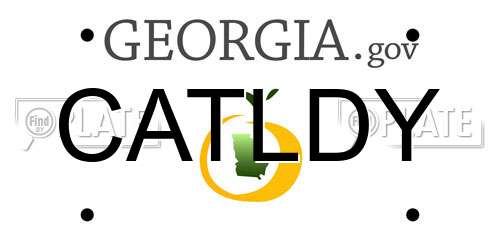 CATLDY Georgia License Plate
