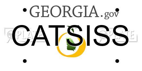 CATSISS Georgia License Plate