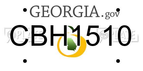 CBH1510 Georgia License Plate