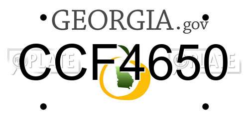 CCF4650 Georgia License Plate