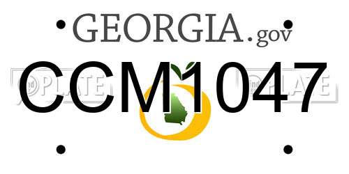 CCM1047 Georgia License Plate