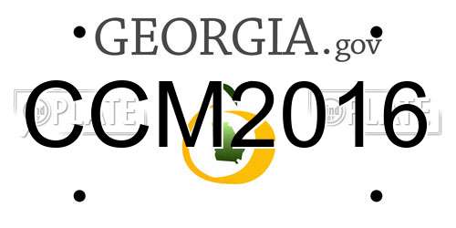 CCM2016 Georgia License Plate