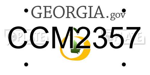CCM2357 Georgia License Plate