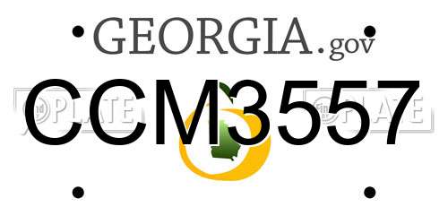 CCM3557 Georgia License Plate