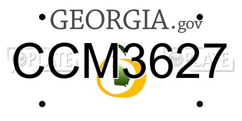 CCM3627 Georgia License Plate