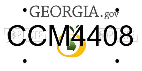 CCM4408 Georgia License Plate