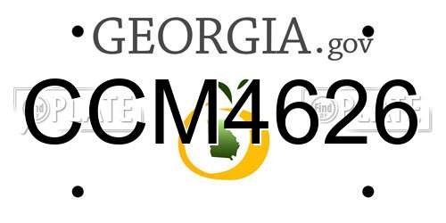 CCM4626 Georgia License Plate