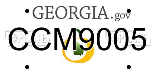 CCM9005 Georgia License Plate