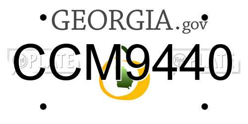 CCM9440 Georgia License Plate