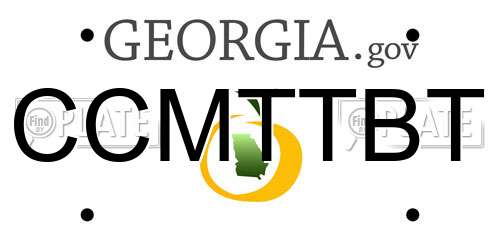 CCMTTBT Georgia License Plate