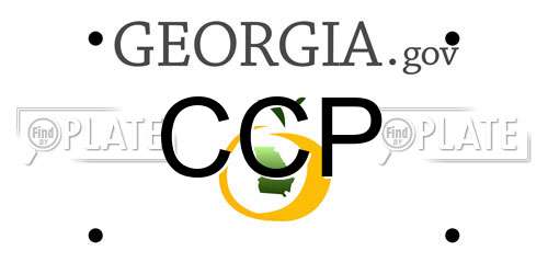CCP Georgia License Plate