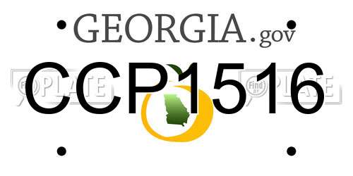 CCP1516 Georgia License Plate