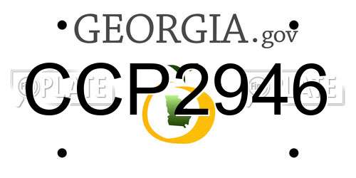 CCP2946 Georgia License Plate