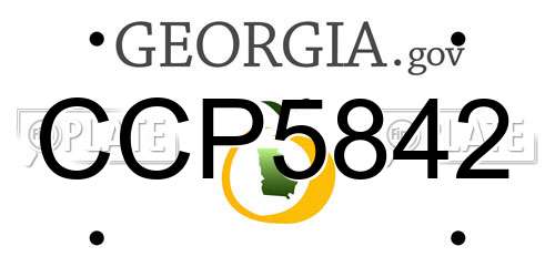 CCP5842 Georgia License Plate