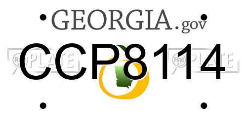 CCP8114 Georgia License Plate