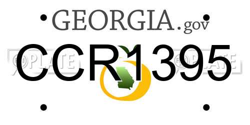 CCR1395 Georgia License Plate