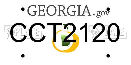 CCT2120 Georgia License Plate