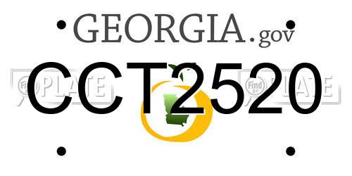 CCT2520 Georgia License Plate