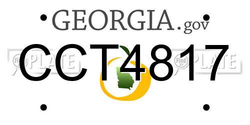 CCT4817 Georgia License Plate