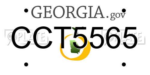 CCT5565 Georgia License Plate
