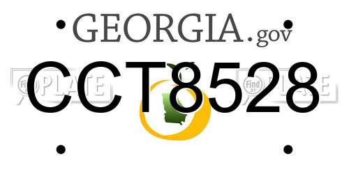 CCT8528 Georgia License Plate