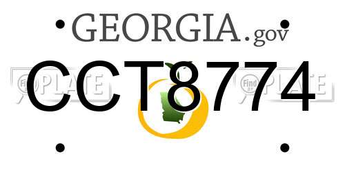 CCT8774 Georgia License Plate