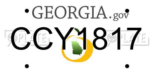 CCY1817 Georgia License Plate
