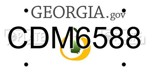 CDM6588 Georgia License Plate