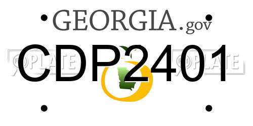 CDP2401 Georgia License Plate