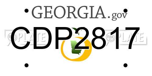 CDP2817 Georgia License Plate