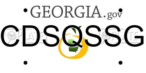 CDSQSSG Georgia License Plate