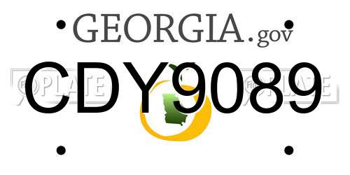 CDY9089 Georgia License Plate