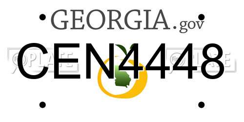 CEN4448 Georgia License Plate