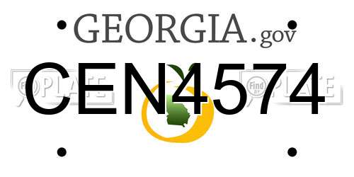CEN4574 Georgia License Plate