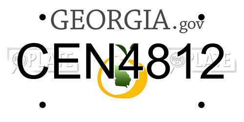 CEN4812 Georgia License Plate