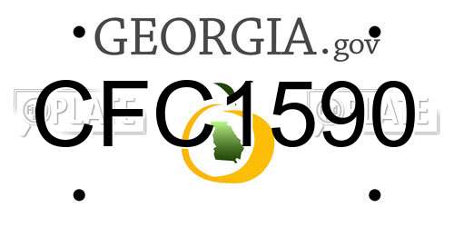 CFC1590 Georgia License Plate