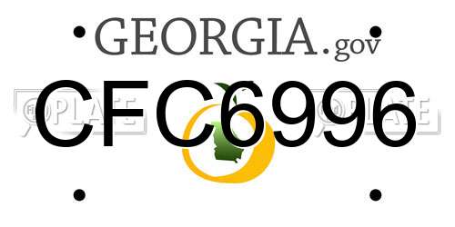 CFC6996 Georgia License Plate