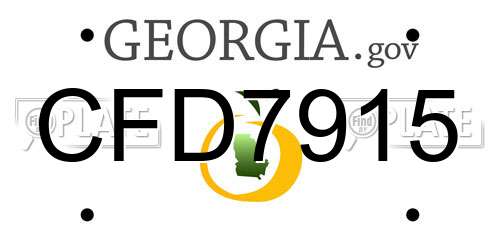 CFD7915 Georgia License Plate