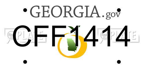CFF1414 Georgia License Plate