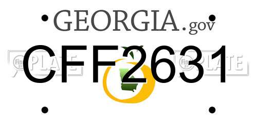 CFF2631 Georgia License Plate