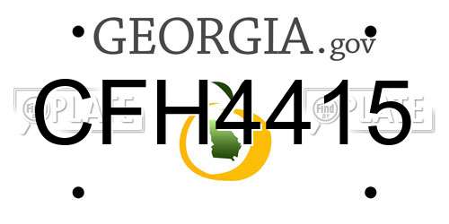 CFH4415 Georgia License Plate