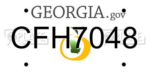 CFH7048 Georgia License Plate