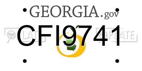 CFI9741 Georgia License Plate