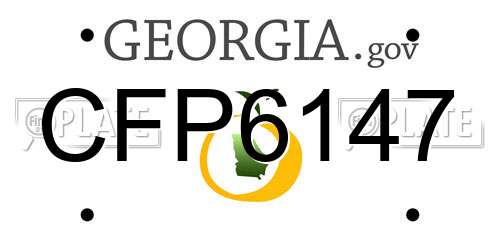 CFP6147 Georgia License Plate