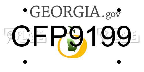 CFP9199 Georgia License Plate