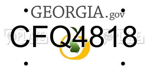 CFQ4818 Georgia License Plate