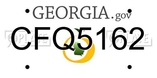 CFQ5162 Georgia License Plate