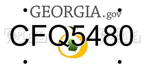 CFQ5480 Georgia License Plate